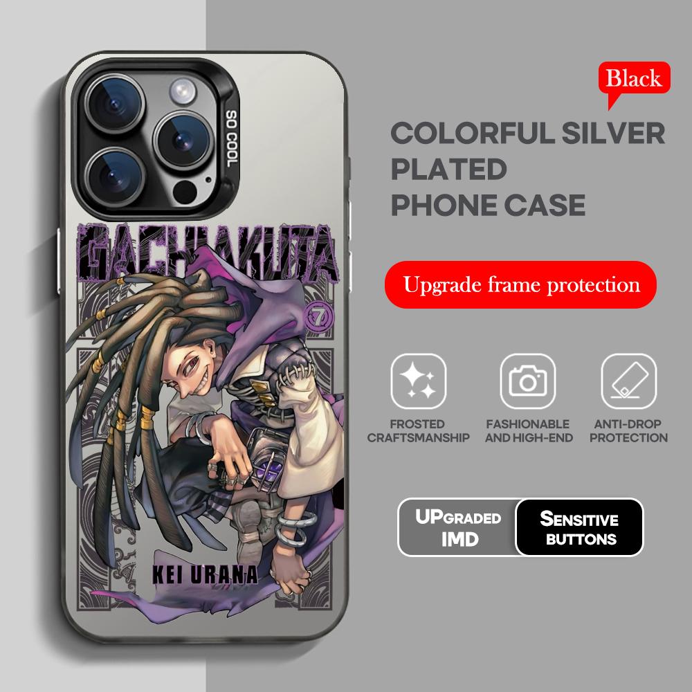 Anime GACHIAKUTA Phone Case black IMD Colorful Silver Suitable case for iPhone 17 16 e 15 14 13 12 11 XS Pro Max