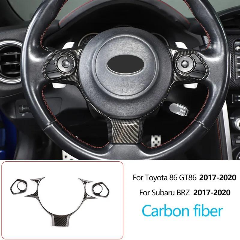 För Toyota 86/Subaru BRZ 2012-2020 ABS Kolfiber Interiörsats Instrumentbräda Mittkonsol Växelspakspanel Skydd Dekaler