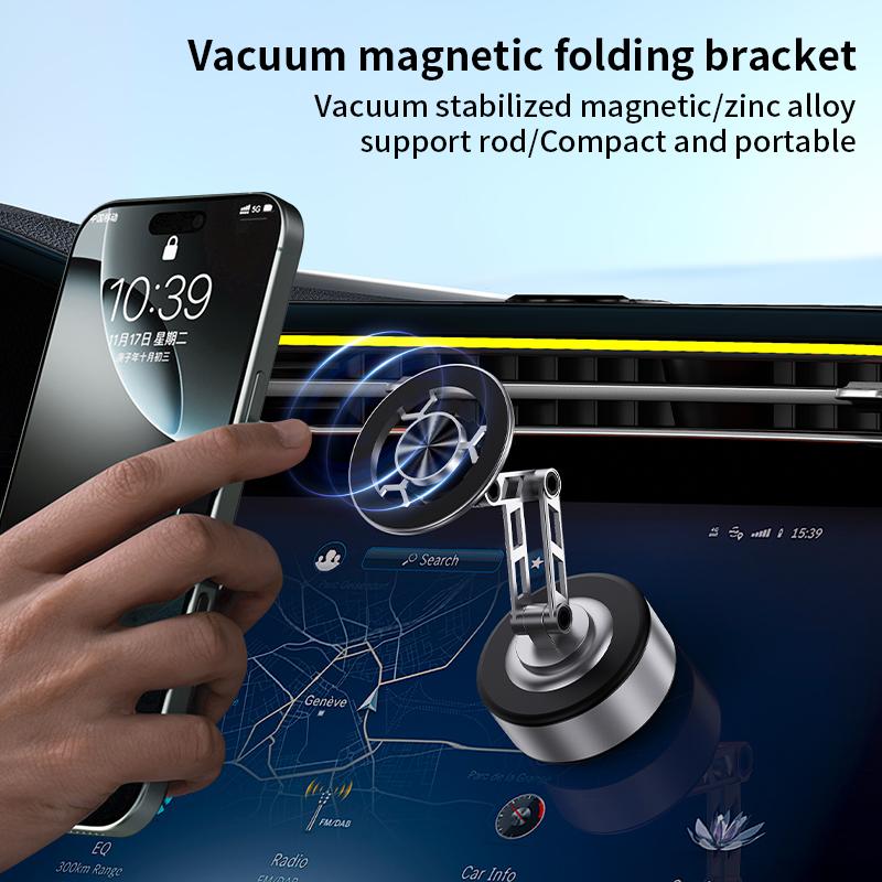 X91 Car Phone Holder Magnetic Vacuum Adsorption Bracket 360 Degree Rotating Desktop Windshield Sucker GPS Stand