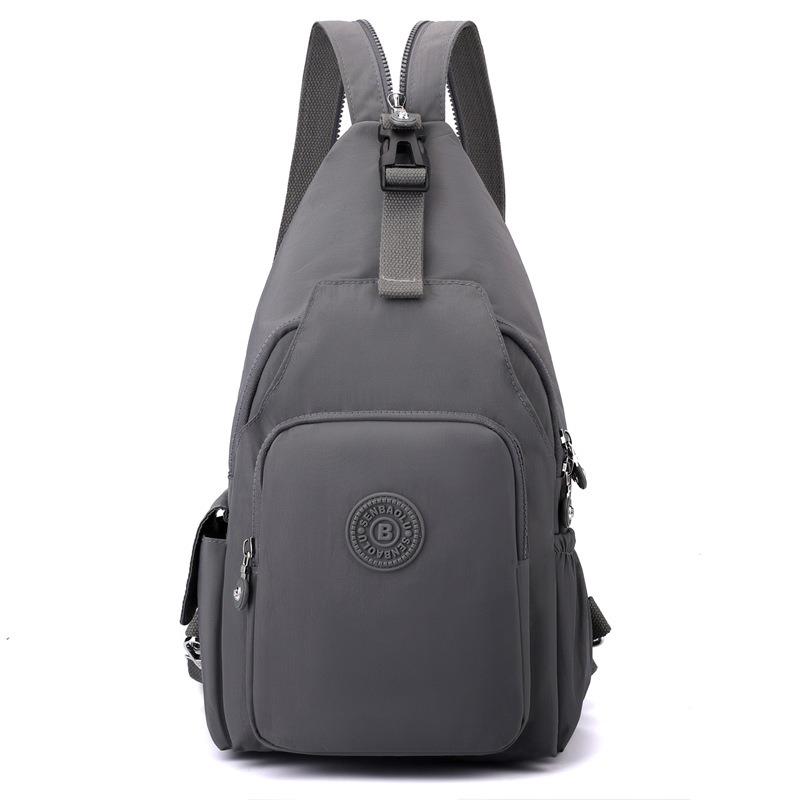 New Versatile Shoulder Crossbody Bag Lightweight Nylon Bag Multifunctional Men's and Women's Backpack Leisure Travel Breast Bag