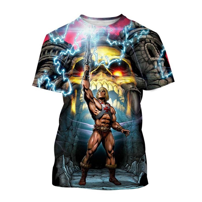 Funny 3D Dragon Print Men's T Shirt Casual O-neck Short Sleeve Tops Hip Hop Trend Street Tees Fashion Comfortable Loose Pullover