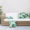 Sofa Cushions 4 Pcs Leaf Pattern 50x50 cm Fabric