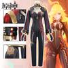 Impact Genshin Mavuika Pyro Archon Cosplay Costume Anime Game Role Party Play