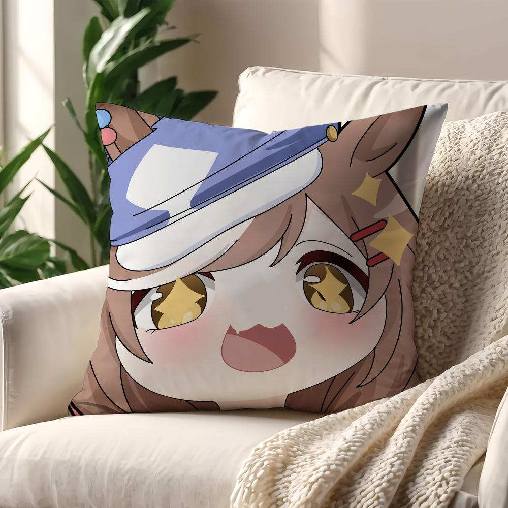 Umamusume Pretty Derby cushion cover For Pillow Printing Sofa Decoration Home Car Room Coffee Shop Office Nordic Simplicity