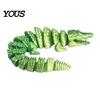 3D Printed Fidget Animal Crocodile Toy, Articulated Figurine, Realistic Flexible Party Favors for Children Reptile Sensory Desk Ornament Stress Relief