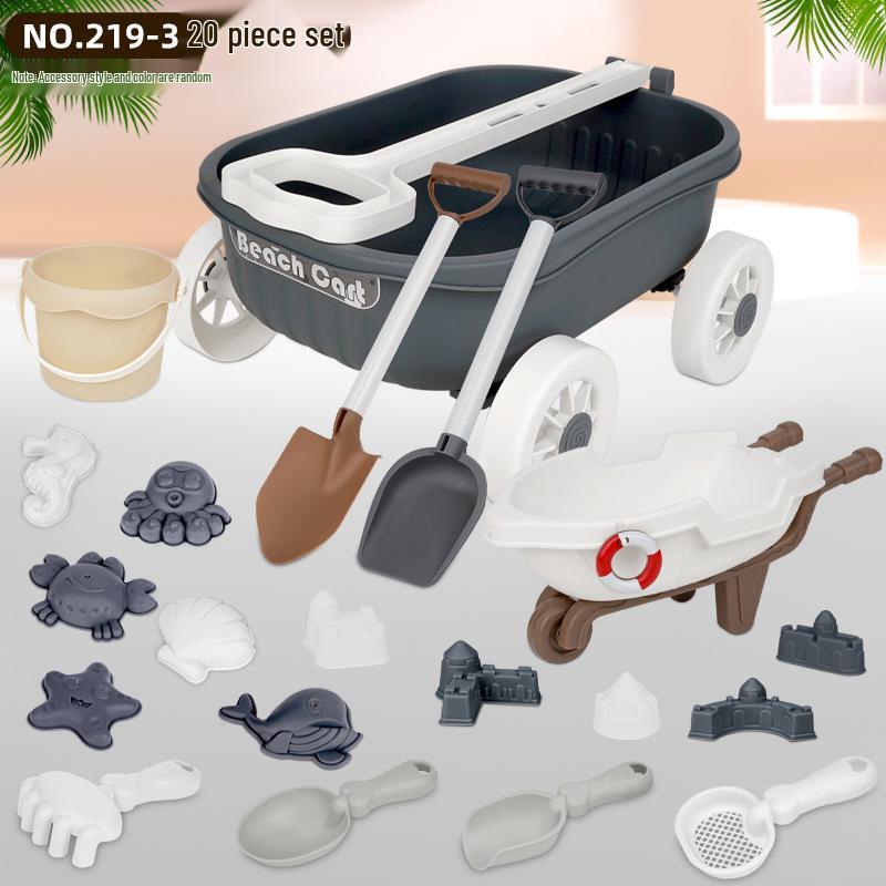 Children's Beach Sand Toy Set with Trolley