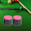 2pcs No Slip Cue Tip Chalk Billiard Pool Cue Greasy Chalk Accessory for Snooker Pool (Red)