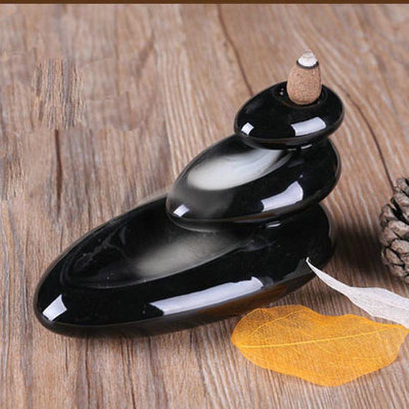 1 Pcs Small Censer Incense Holder Incense Home Office Teahouse Creative Decor Ceramic Incense Stand Lotus