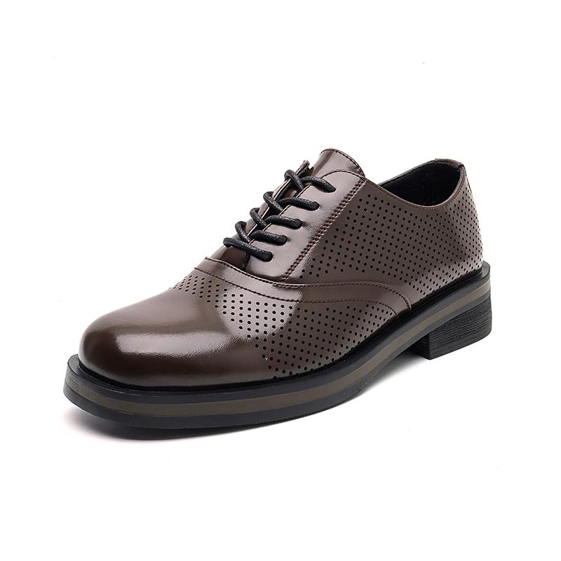 

Модная мужская кожаная обувь, увеличивающая рост, Роскошный дизайнерский стиль, Вечеринка, Свадьба жениха, 38-46, Качественная взрослая обувь дерби 38 коричневый