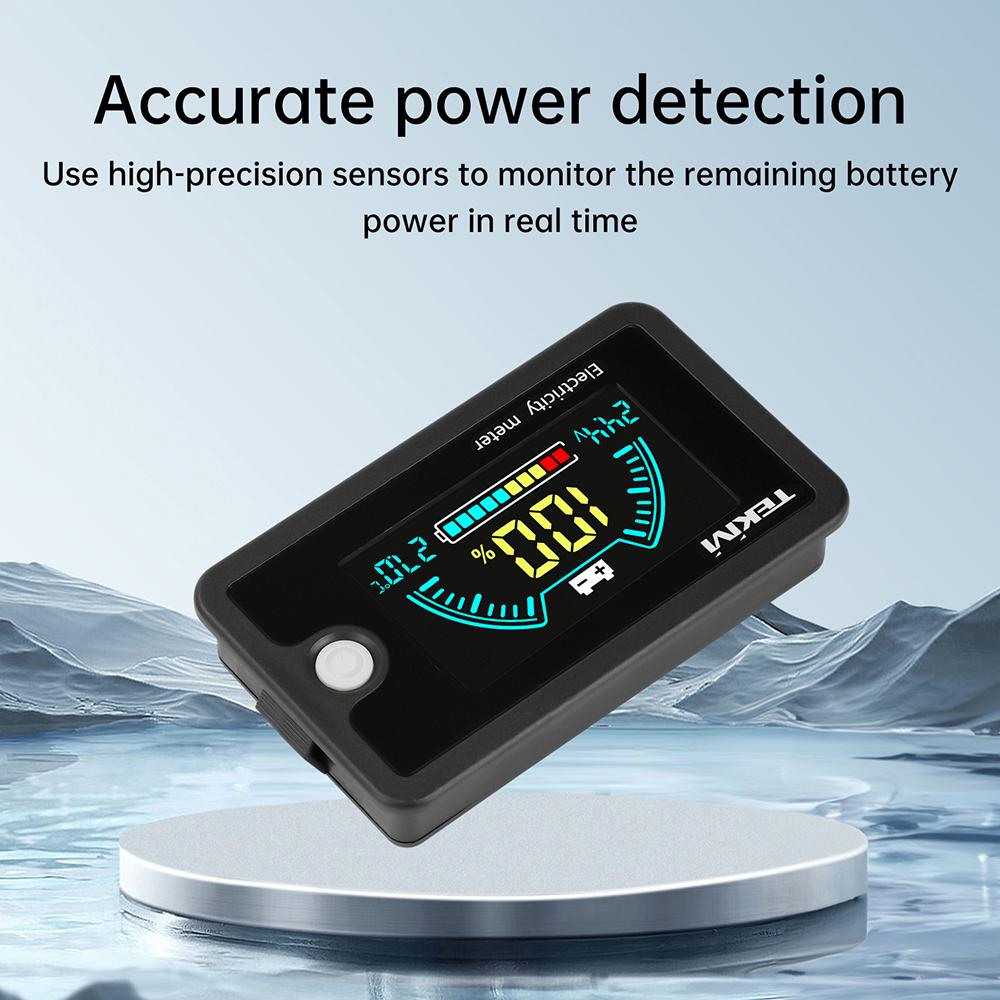 DC 8-100V LCD Digitales Voltmeter Ternäres/Lithium-Eisenphosphat/Blei-Säure-Batteriekapazitätsanzeige mit Temperaturalarm