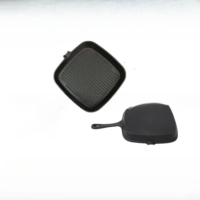 Lilang Cast Iron Striped Steak Frying Pan