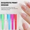 5Pcs Glass Nail File with Case Crystal Fingernail Files Set Double Sided Finger Nail Files Professional Manicure