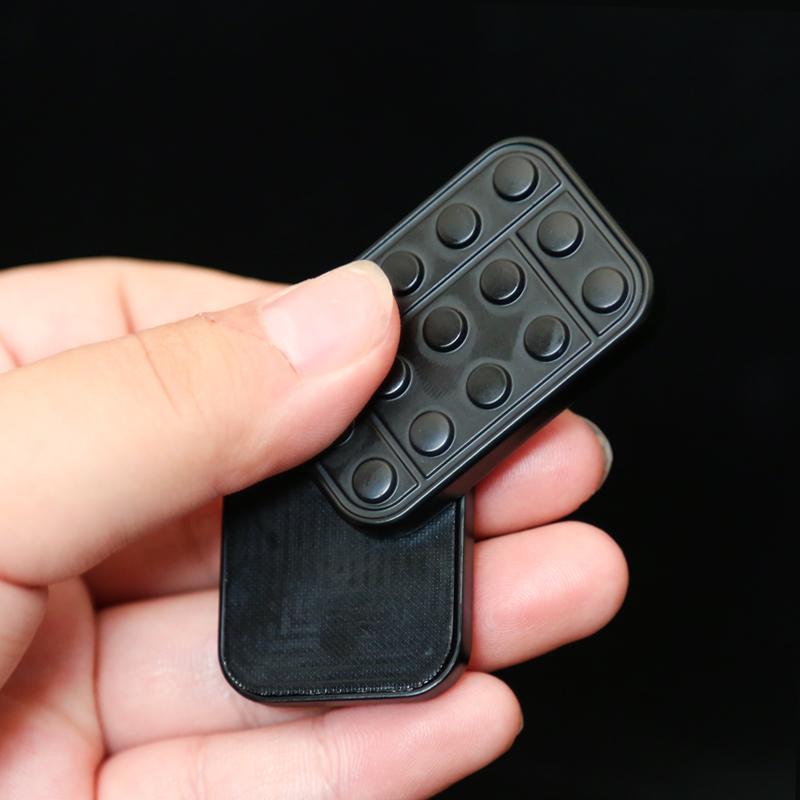 Metal Fidget Slider Push Block Adult EDC Toy - Strong Magnetic Haptic Sensory Stress Relief for ADHD Autism Focus For Adult Gift