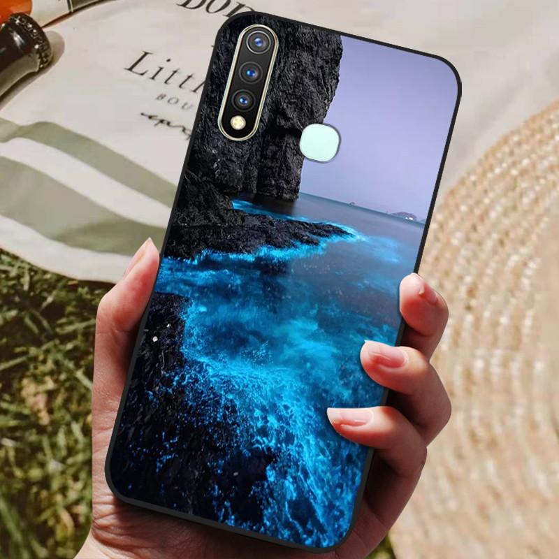 For Vivo Y19 Case Silicone Cover For Vivo 1915 Y19 Y 19 Case 6.53'' Soft TPU Silicon Phone Back Protective Bumper Shells Coque