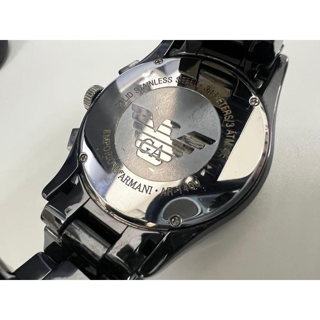 Used Working item EMPORIO ARMANI CERAMICA Chronograph Men's Watch