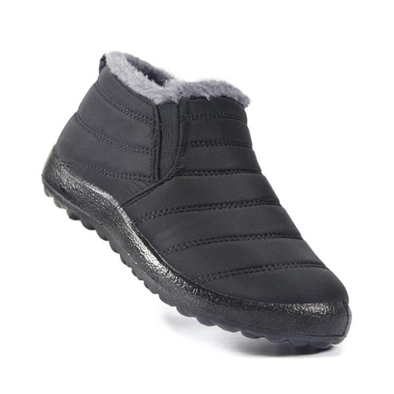 Fashion Women's Boots Snow Fur Ladies Shoes Slip On Women Booties Casual Unisex Waterproof Ankle Boots Black Boots Women Botas Mujer