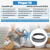 Upgraded DC97-16596A Washer Door Boot Seal for WF365BTBGWR WF363BTBEUF WF361BVBEWR WF36J4000AW Washer Accessories