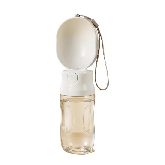 

Портативная поилка для домашних животных Yousheng, герметичная, с дозатором воды для собак и миской для питья, отделение для корма, дорожная бутылка для воды для кошек, для походов, прогулок S белый