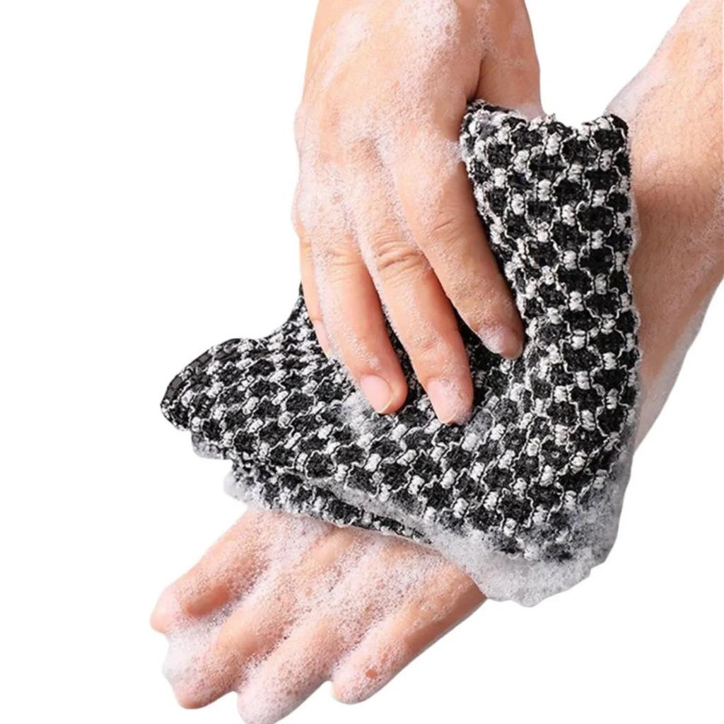 Japanisches Peeling-Badetuch Ultralanger Duschschrubber für den Rücken Antibakterieller Schaumwaschlappen Mehrfachverwendung für Dusche Hautpflege