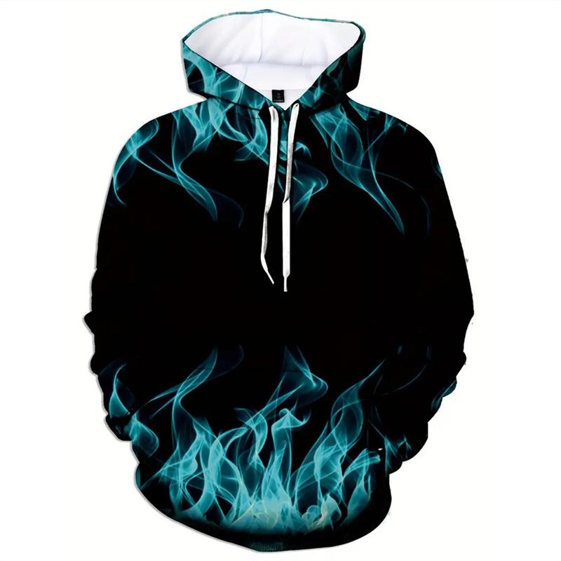 Spring Autumn Hooded Sweatshirt 3D Digital Printing Unisex Hoodies Men Women Fashion Loose Pullover