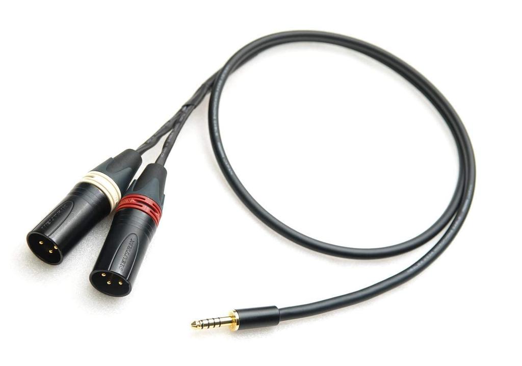MOGAMI 2534 Y-Cable (4.4mm 5-Pole Male to 2 XLR Males) (2m)