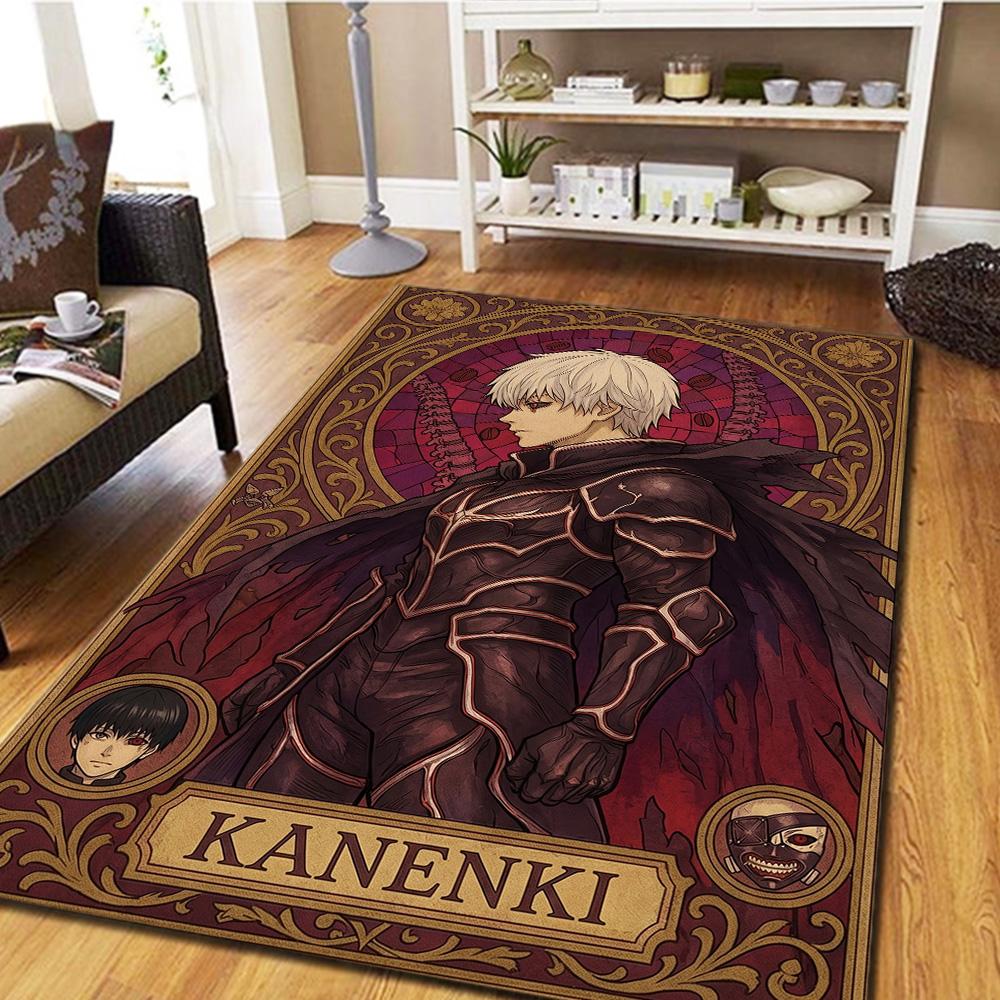

Tokyo Ghoul Carpet Floor Mat Home Room Decor Washable Non Slip Large Area Gamer Bedroom YUN6512 60x90cm