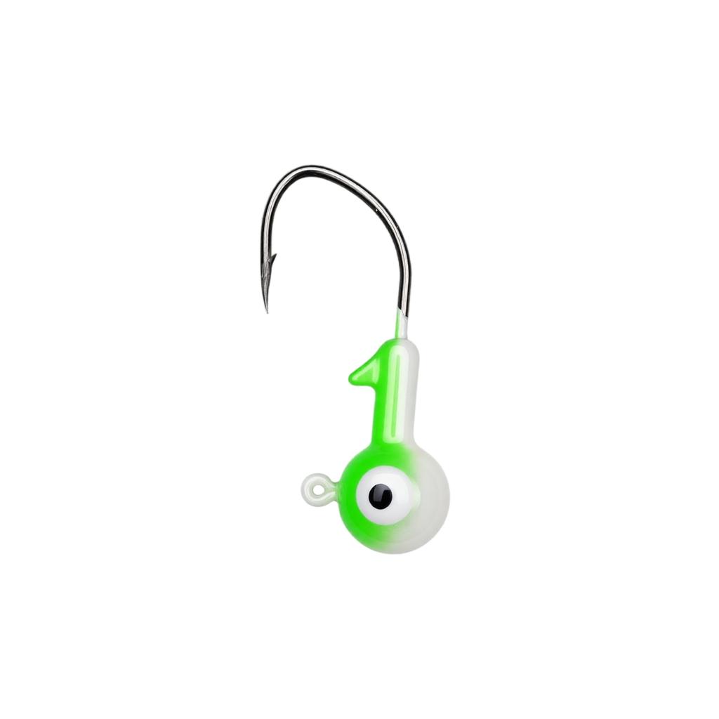 Glow Enhanced Shaped Jig Head Hook Double Eye Jig Head Fishing Hook 5g Suitable for Various Fishing Techniques and Conditions