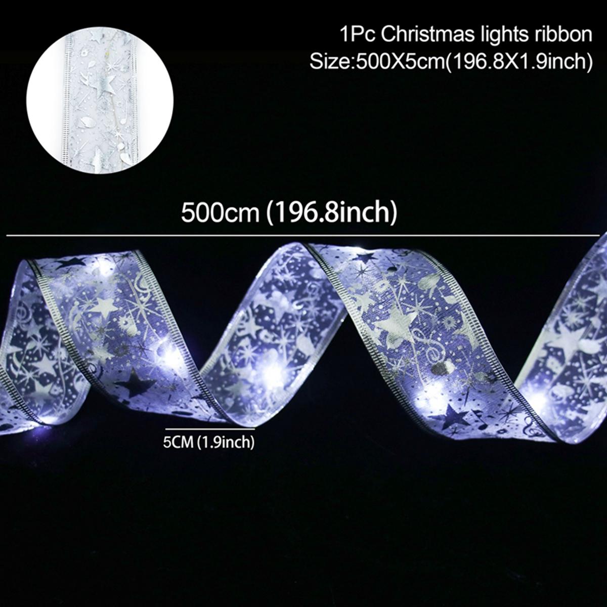 

Рождественские ленточные огни Navidad Natal Noel Гирлянда из огоньков С Рождеством Украшения для дома 2025 С Новым 2025 годом мятный зеленый