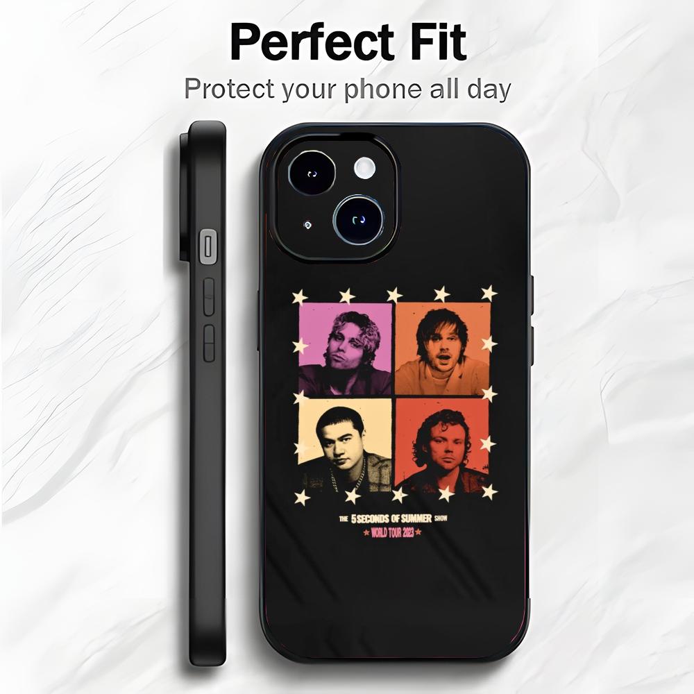 Rock Band 5 S-Seconds Of S-Summer Phone Case Phone Case Soft Packaging Lightweight For iPhone17 16 15 14 13ProMax
