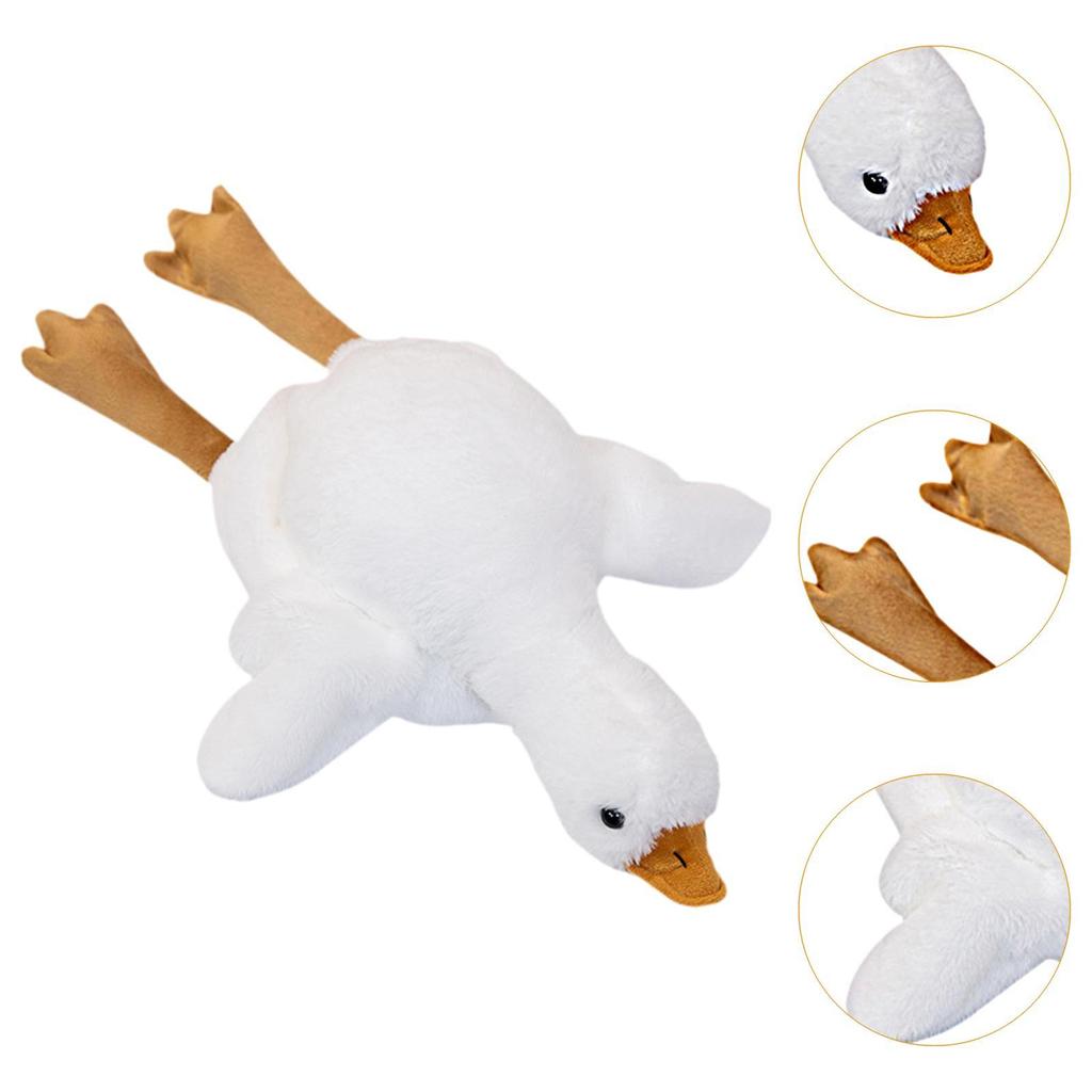 Goose Headwear Soft Plush Animal Hat Funny Costume Cap for Christmas Halloween Carnival Party Dress Up
