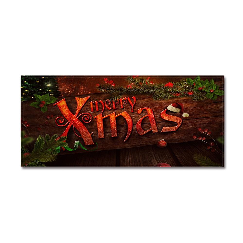 Christmas Household Bathroom Absorbent Non-Slip Mat Living Room Kitchen Sand Carpet Doormat Long Floor Mat