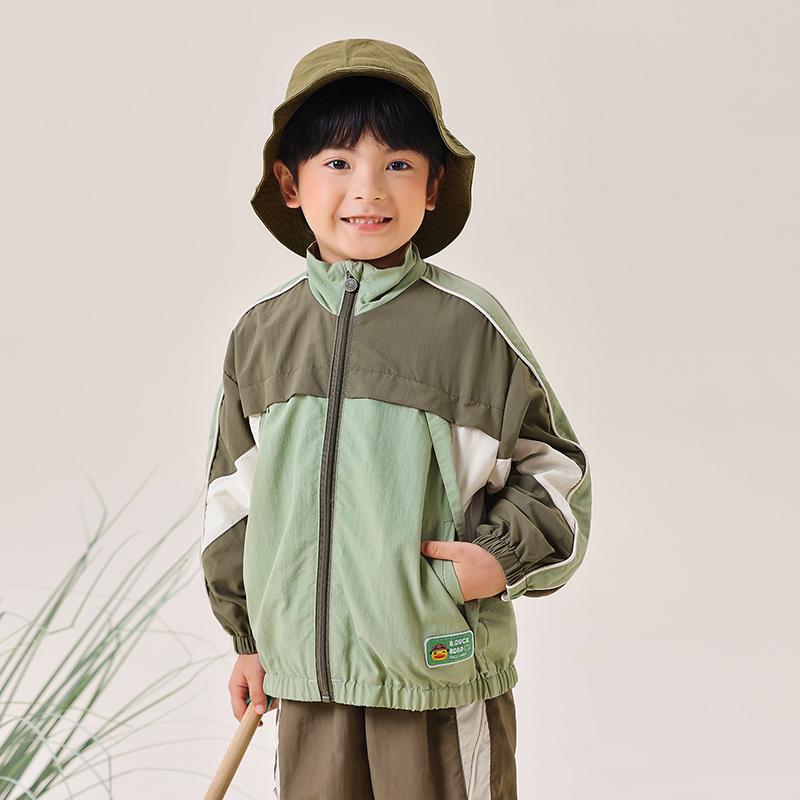 B.DUCK Little Yellow Duck Children's Standing Collar Windbreaker Jacket