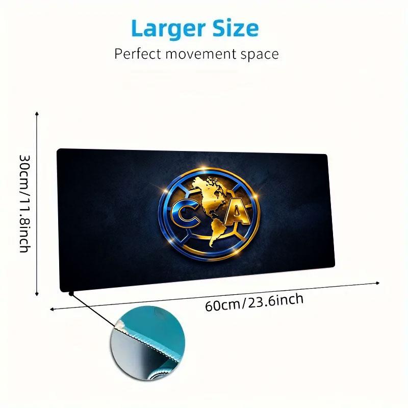 Club America Large Size Mouse Pad Large Gaming Table Cushion Non-slip Laptop Tablet Big Mousepad XXL Mat Mini PC Playmat With Lock edge