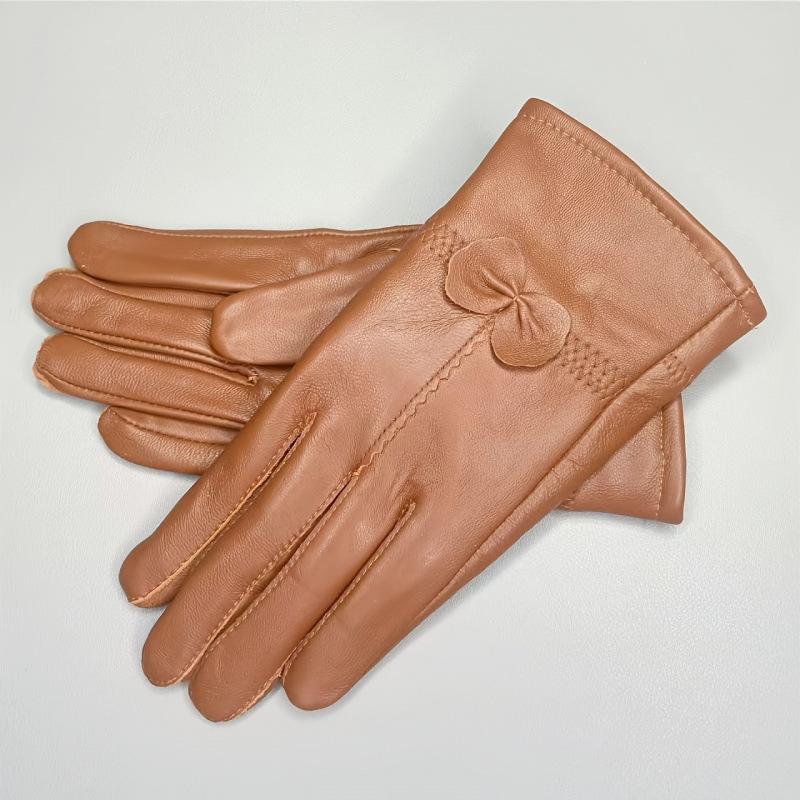 Meier 2026 fall/winter new collection: genuine leather gloves with suede lining for extra warmth