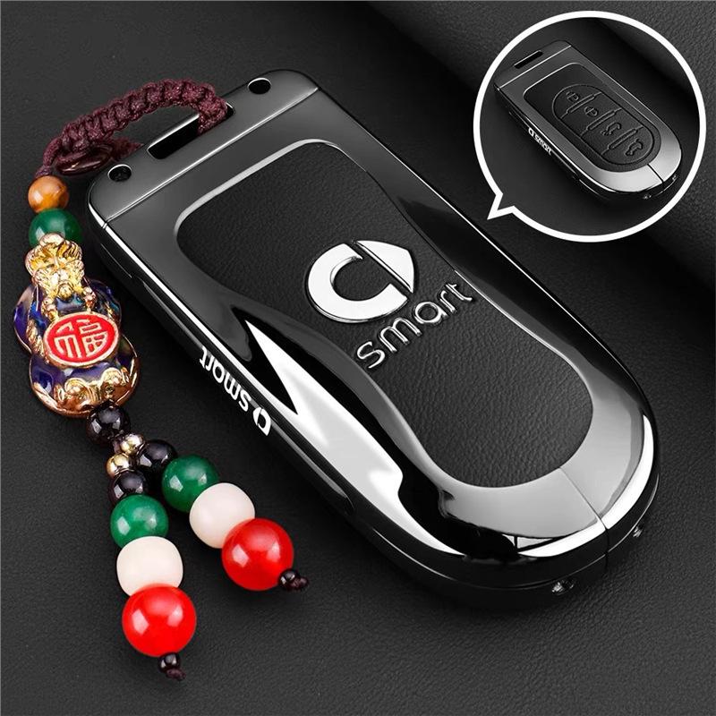 Compatible Mercedes Smart 5th Gen Key Case for 24/25 Models – Car Shell Buckle Pouch