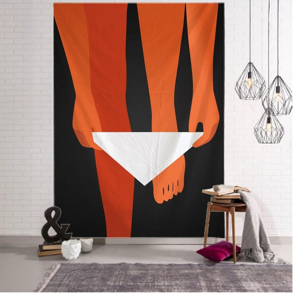 

Абстрактные символы Растение Цветок Гобелен Офис Гостиная Гобелен Домашний Настенный Декор Гобелен 230x180cm