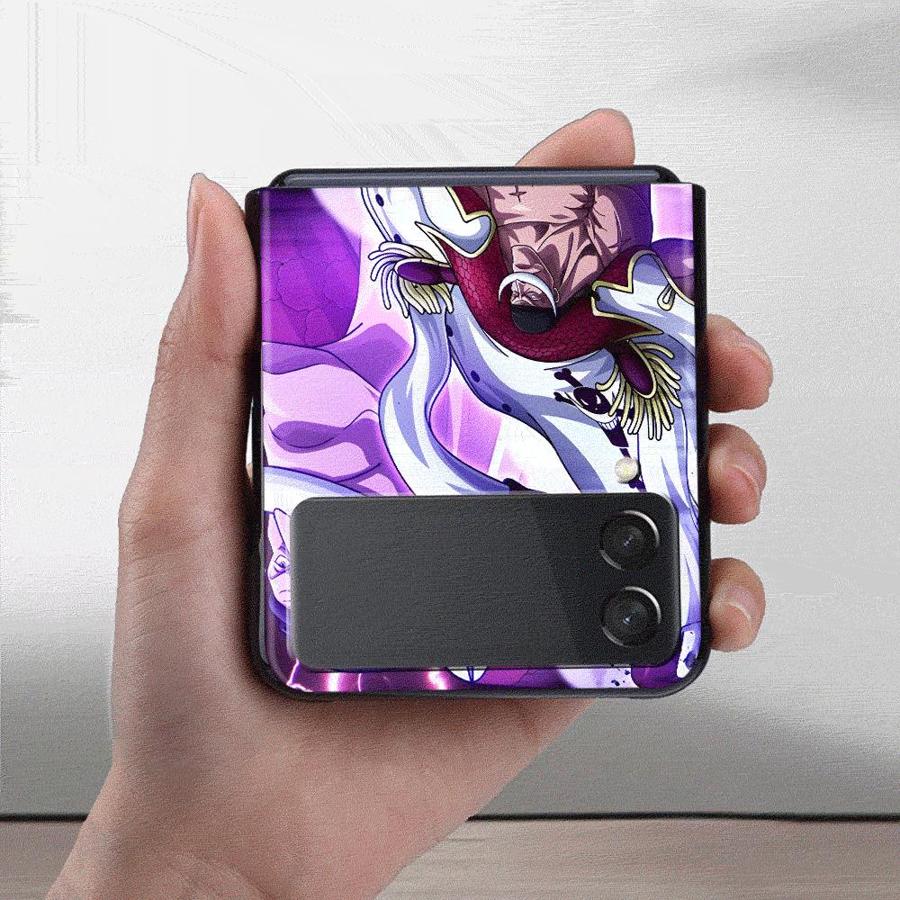 Back Phone Cover Funda Case for Samsung Galaxy Flip4 Flip3 Flip6 Z Flip 7 6 5 4 3 Flip7 FE Flip5 One Piece Cool Zoro