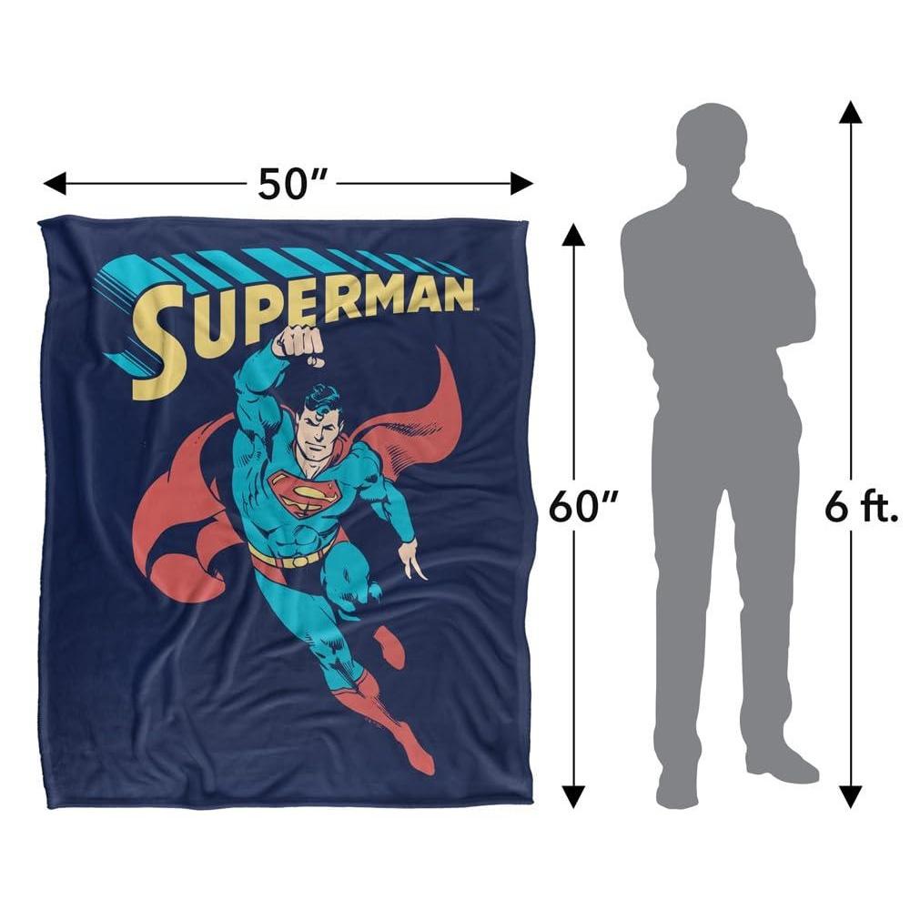 SUPERMAN Superhero Soft Touch Blanket