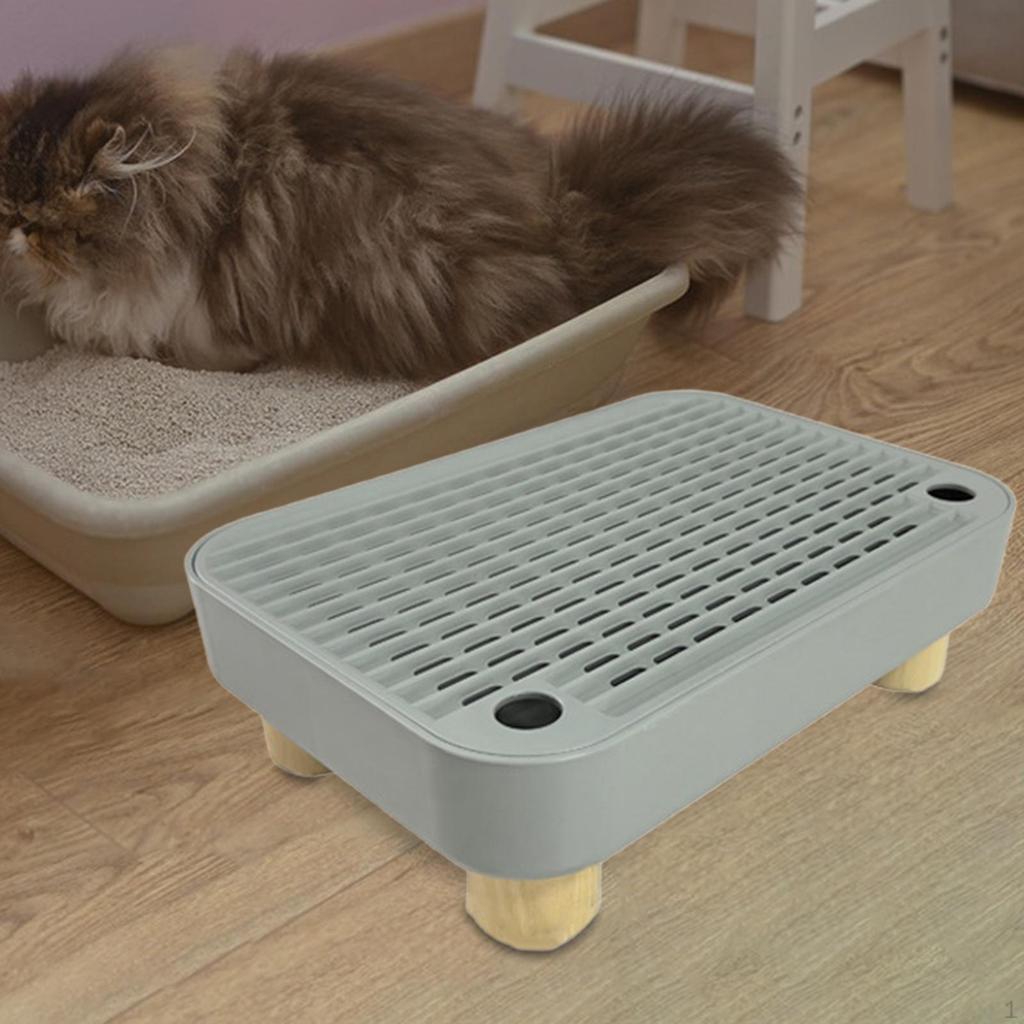 Stufen Katzenstreumatte Leicht zu Reinigen mit Funktion für Kätzchen und Seniorenkatzen Rutschfeste Trittstufe