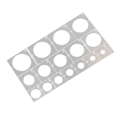 Plastic Coloring Instrument Car Tank Model Roadwheel Rims Sprayer Stencil Template With Measurement Guide