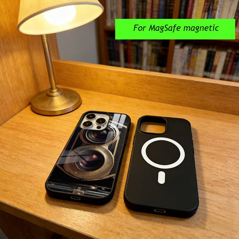 Fashion classic camera lens Phone Case For iPhone17,16,15,14,13,12,11 Plus,Pro Magnetic with Magsafe Wireless Charging