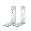 2x Trailer Light Brackets L Shape Parts Pre Drilled Hole Fit Most Trailer