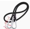 100cm 10mm Durchmesser Elastisches Seil Bungee-Seile Gummi Stark Stoßdämpfend Bungee-Seil Zurrgurt mit Karabinerhaken