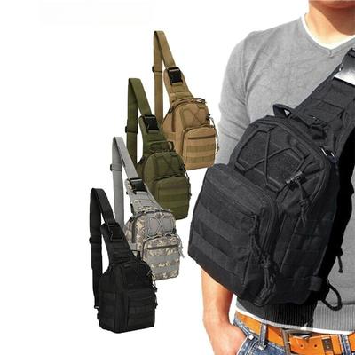 Tactical Sling Backpack,Outdoor Men‘ Chest Bag, Multiple Compartments, Shoulder Bag for Outdoor, Mountaineering, Camping, Fishing & Trekking