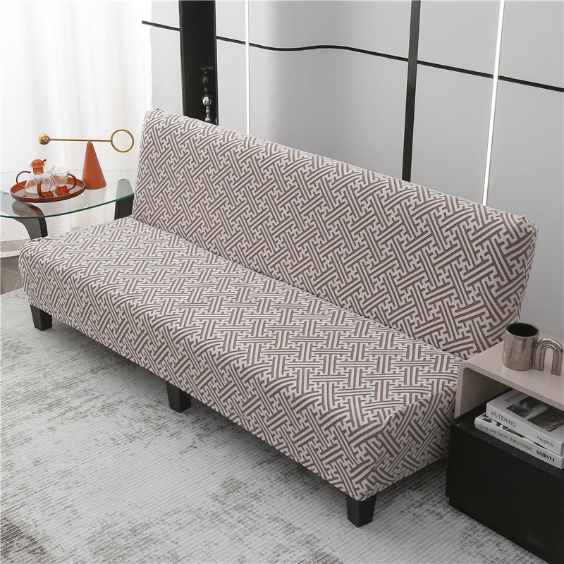 Stretch Sofa Cover Folding Sofa Bed Slipcovers Couch Cover Without Armrest Elastic Fitted Sheet for Sofa Bed