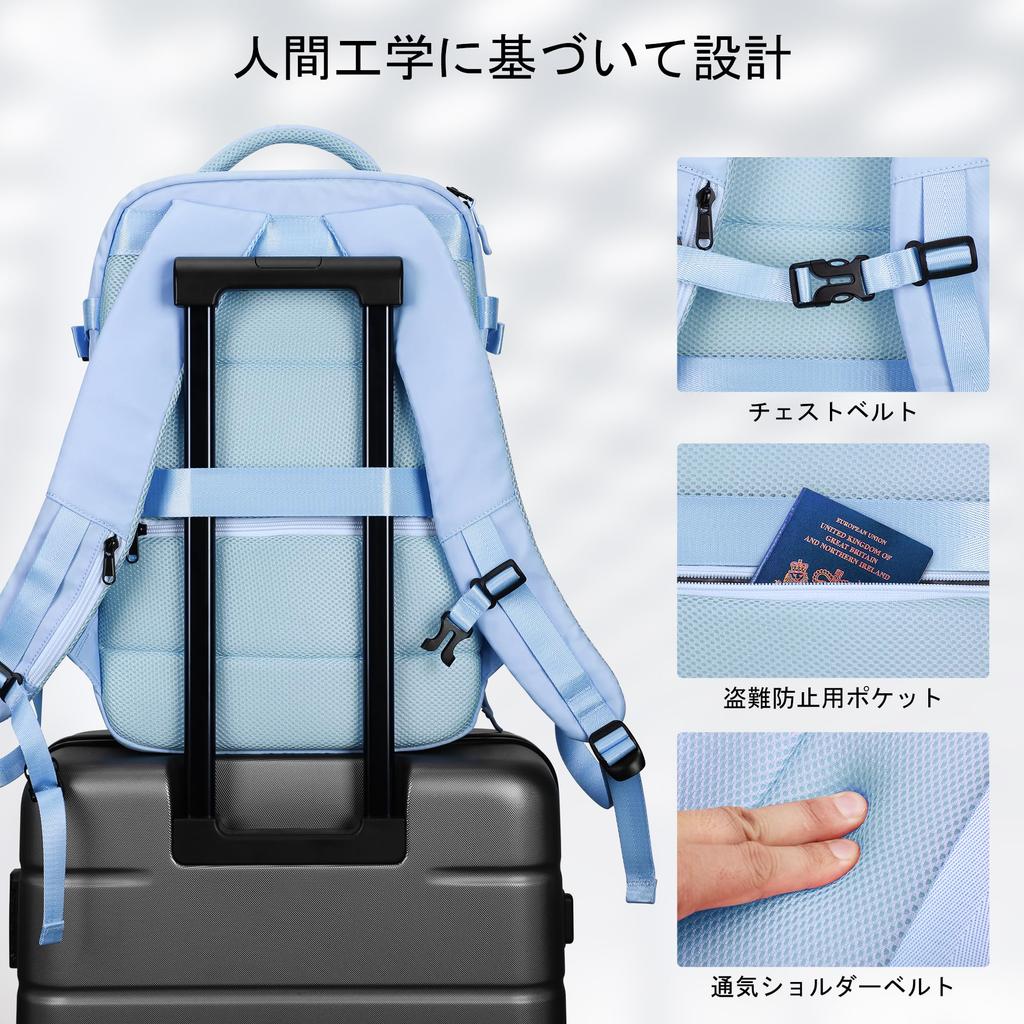 Business Large School Fits Laptop and A4 Travel USB Cable Multiple Suitable for College Business Day Gift [HOMIEE] Women's Backpack, Capacity,
