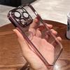 Clear Plating Bling Glitter Case For iPhone 12 13 14 15 16 17 Pro Max Plus Transparent Shockproof Hard Ultra Thin Cover