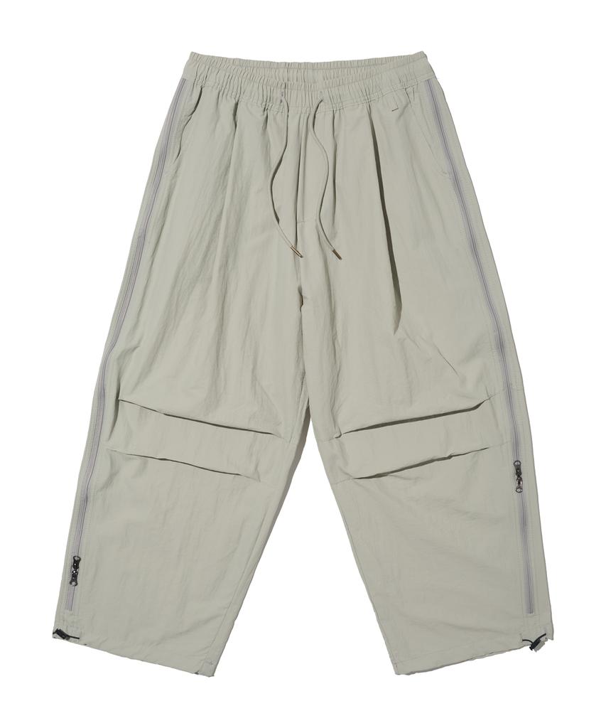 OTHERFITS Side Zipper Nylon Balloon Pants (Grey)