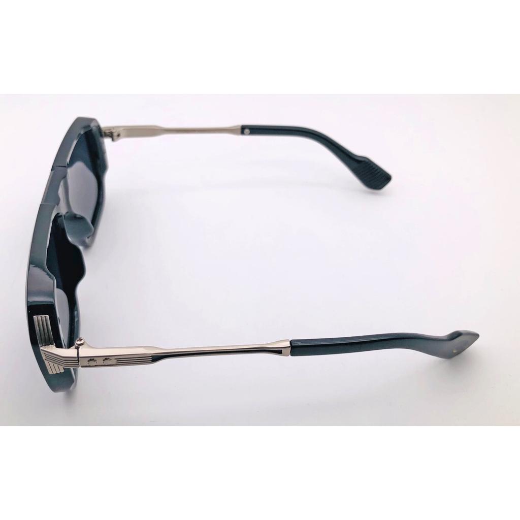 RSINC Unisex Designer Sunglasses UVProtection Vintage Square Black Grey KH-2304 B0DKJMW56J