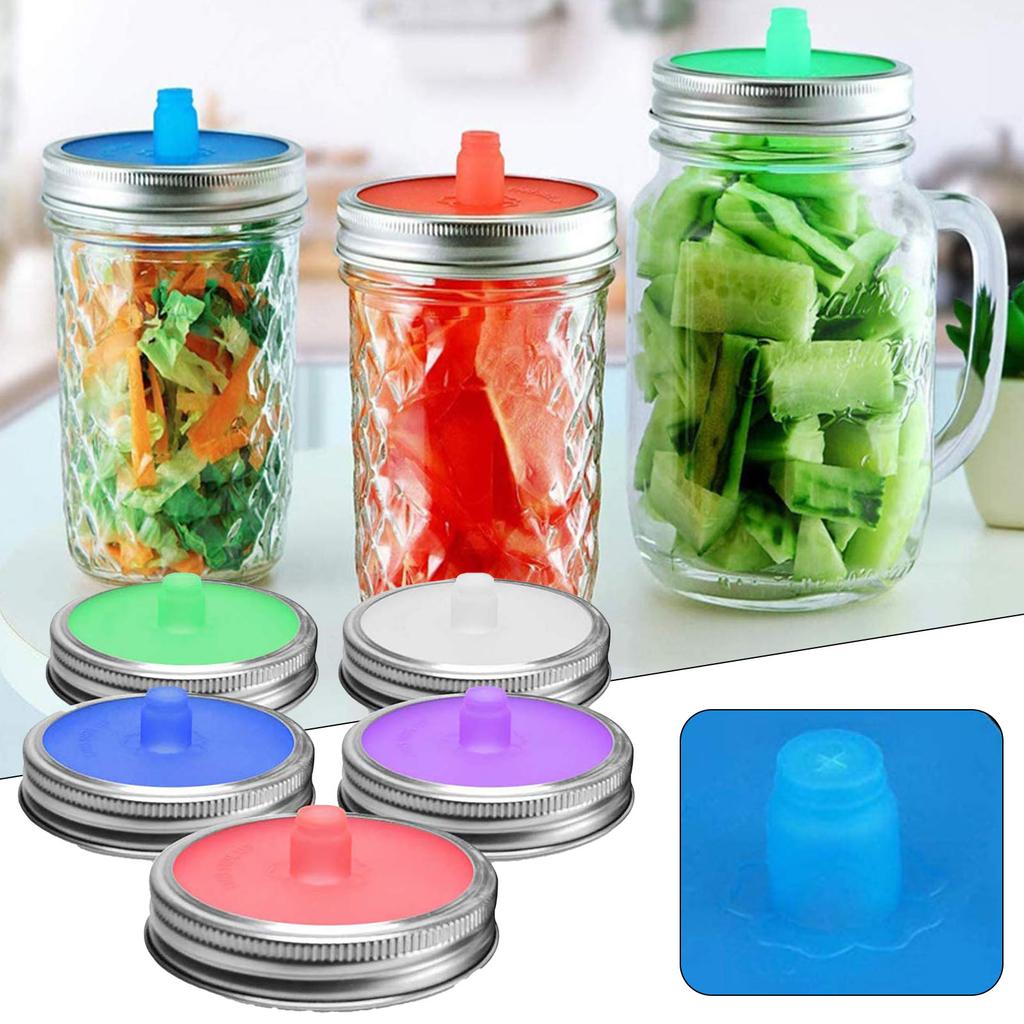 5pcs/set Fermenting Lids 86mm For Kimchi Pickles Brand New